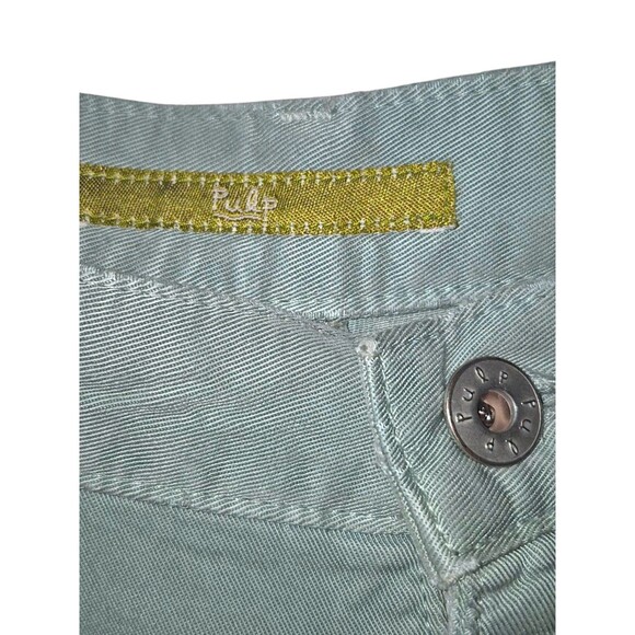 PULP Seafoam Green Soft Junlon Cotton Straight Leg Flowy Slacks Pants Size 14 - Picture 3 of 6